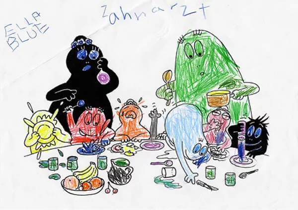 Kinder Zeichnung für Zahnarzt Ebmatingen